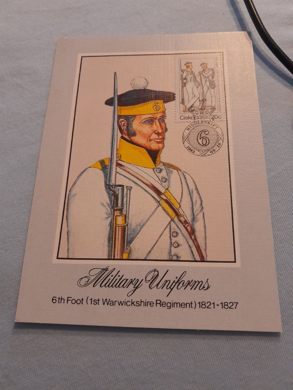 Tutti i francobolli: Carte postale: Uniformes Militaires - Régiment Warwick – Usato da Marly venduto da globetrotter1723