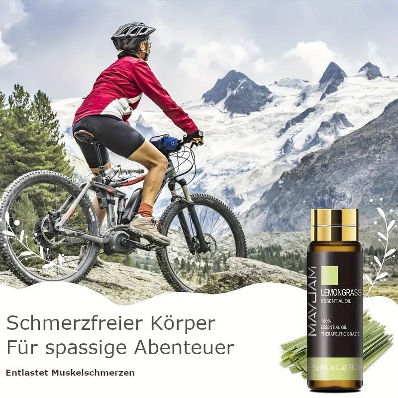 Oli essenziali: Ätherisches Lemongrass öl 100% natürlich 10ml Luftbefeuchter – Nuovo e nell'imballaggio originale da Hundwil venduto da Mr.Wong 3