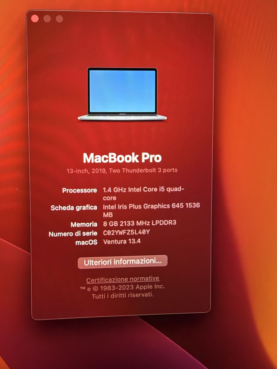 Apple Notebooks: Mac Book Pro 13” Touchbar – Gebraucht aus Magliaso von therealgivn 4