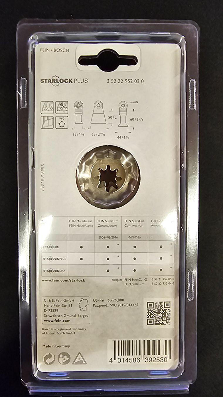 Fein Sägen: Fein E-Cut Sägeblatt Combo StarlockPlus Holz, Gipskarton usw – Neu und originalverpackt aus Jegenstorf von Bracher_Shop 3