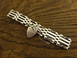 Armband Herz Schloss / echt Silber