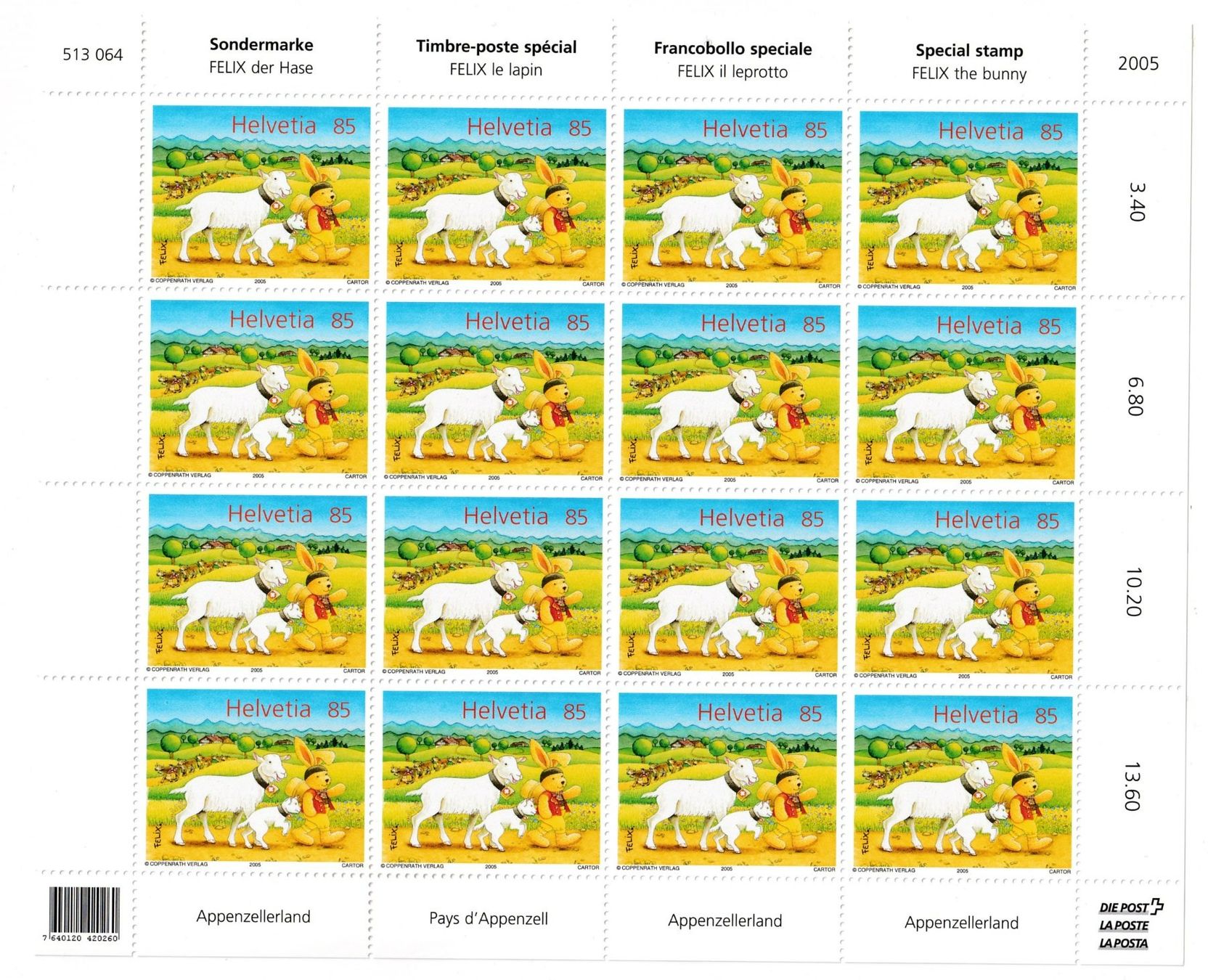 Alle Briefmarken: Sonderblock ** 2005 – Neu (gemäss Beschreibung) aus Neuchâtel von karlpierrino