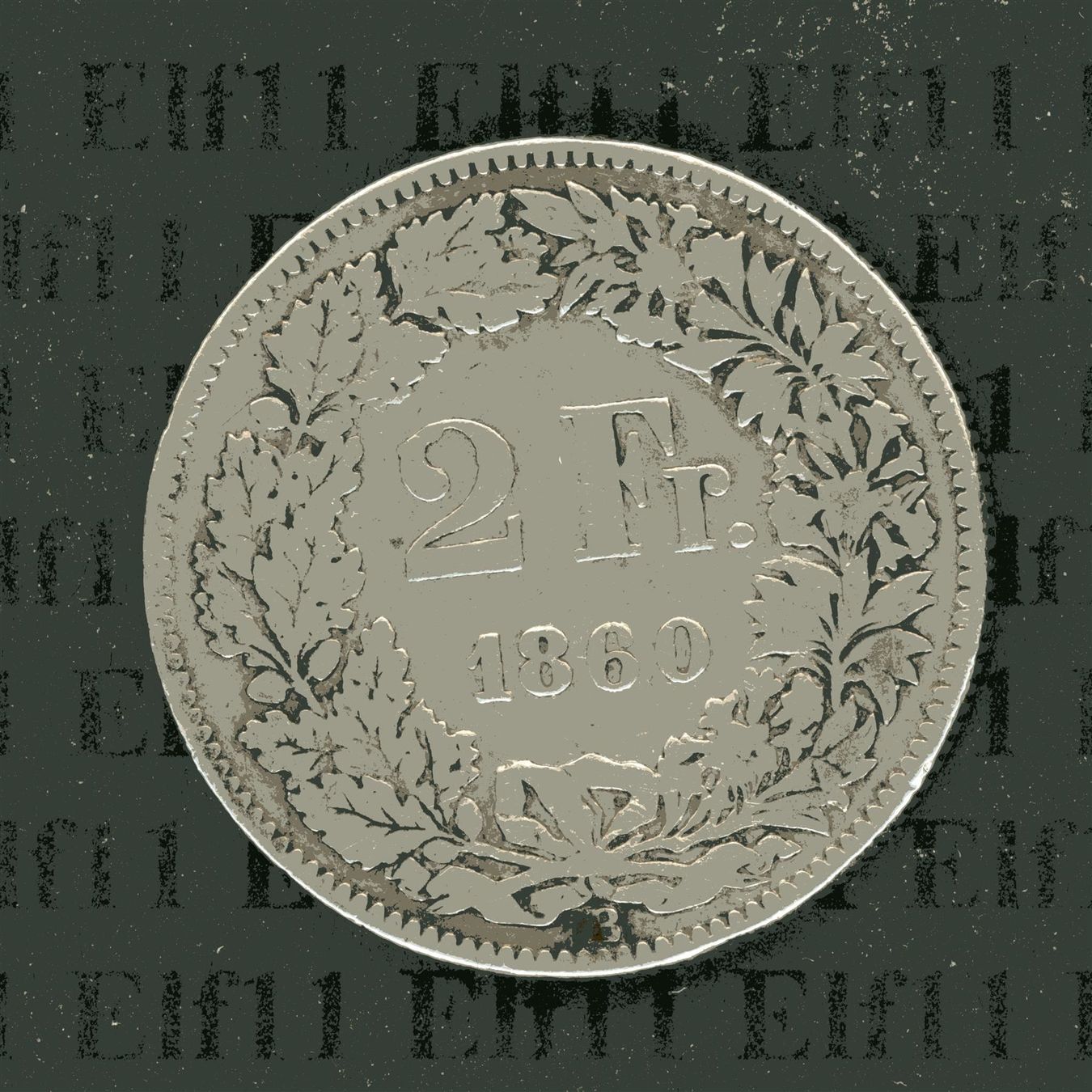 Tutti le monete: CHF___2.00 1860 ss+ 2 Franken – Usato da Widnau venduto da Elf11