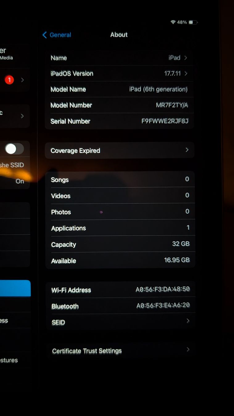 Apple Tablet PC: Apple Ipad 6th Gen 32GB – Gebraucht aus Zürich von suizering 3