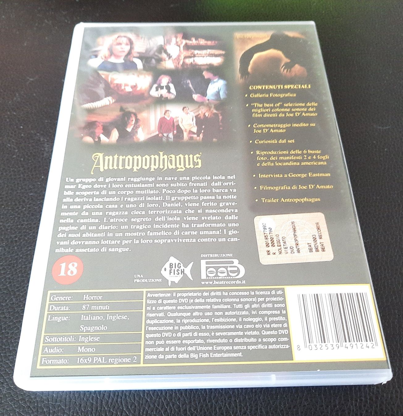 Tutti i DVDs: Antropophagus uncut 2 Disc Edition – Usato da Dietwil venduto da Vrilodin 1