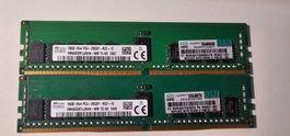 2x 16GB HPE DDR4-2933 ECC RDIMM Server RAM 32GB PC4-2933Y