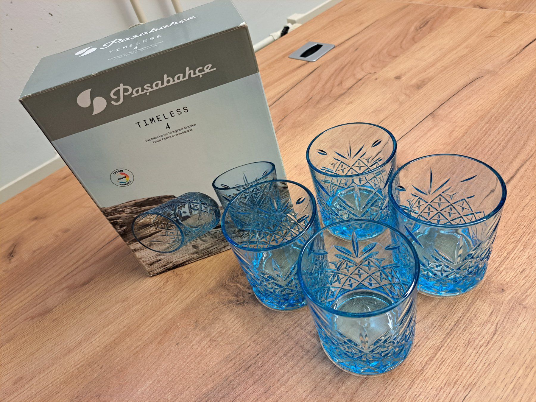 Gläser: Pasabahce Timeless Trinkgläser blau - 20 Stück – Neu (gemäss Beschreibung) aus Hauptwil von maexchen71