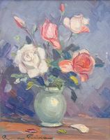 Blumenstillleben mit Rosen, Roca Freixa - TOP