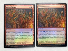 MTG Dominaria United: 2x Fires of Victory Foil