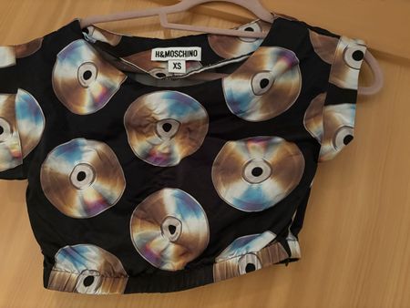 Moschino CD Print top Shirt Unisex XS