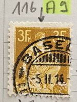 116 A9 (Kat. 15.--) BASEL für 2.--