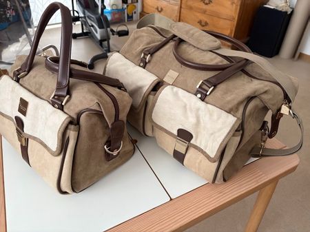 Stylische Reisetaschen-Set, neuwertig, Pack easy.