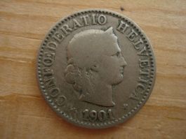(S1) 5 Rappen 1901