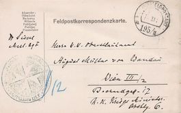 WK I - Feldpostkorrespondenzkarte Sänitätszug Malteser