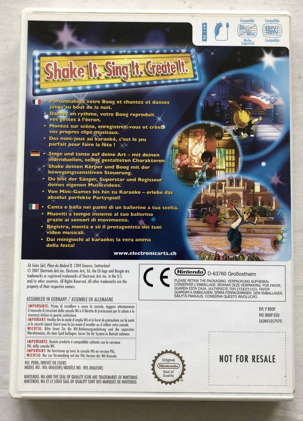 Nintendo Giochi: Nintendo Wii - BOOGIE – Usato da Schaffhausen venduto da durruti 2