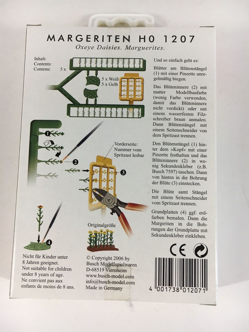 Busch Modellini di ferrovie: Busch H0 1207 Margeriten – Nuovo e nell'imballaggio originale da Rodersdorf venduto da Joerg11 1