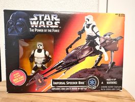 1995 Star Wars The Power of The Force Imperial Speeder Bike