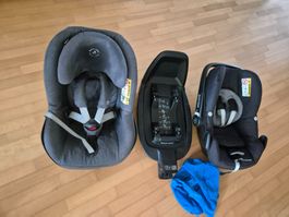 MAXI COSI Babyschale, Kindersitz Pearl Pro, Basis 3way fix