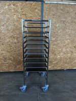 2/1 Regalwagen Koch mit 12 Einschüben & 12 x 2/1 Bleche flac