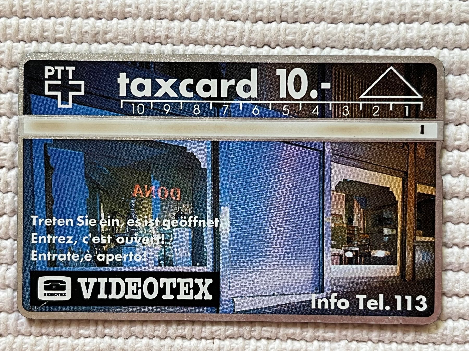 Telefon- & Taxkarten: PTT Taxcard 10.- Videotex – Gebraucht aus Zürich von Gurkis