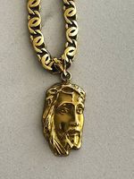 Goldkette 750 18K mit Jesus-Anhänger 41g
