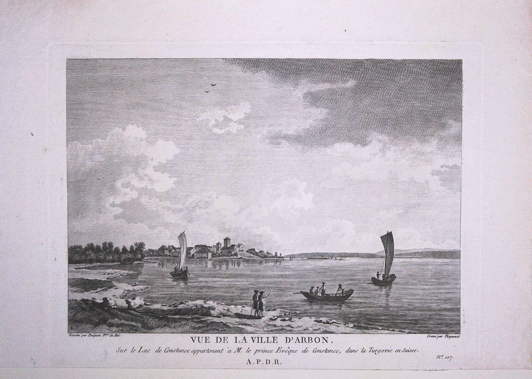 Gravures: Arbon Originalkupferstich 1780 – D'occasion à Rafz par Helvet32