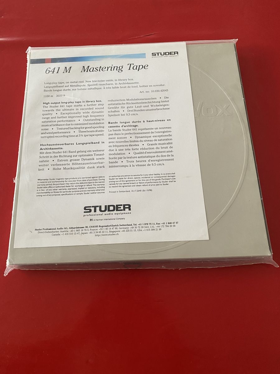 Revox Apparecchi a nastro: 2 Revox Langspielband, beide noch ungebraucht – Nuovo e nell'imballaggio originale da Luzern venduto da Harikan 4