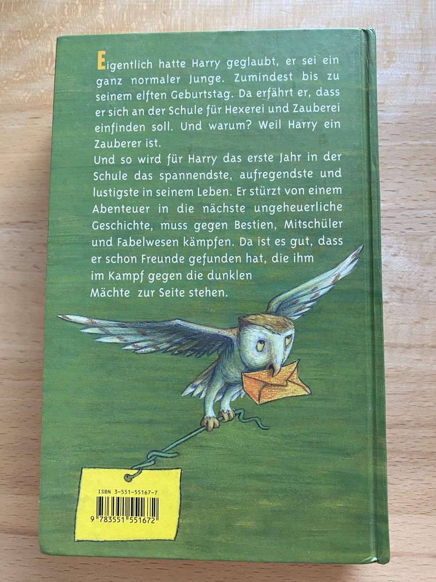 Libri: Harry Potter und der Stein der Weisen – Usato da Schwarzenburg venduto da Michellu 1