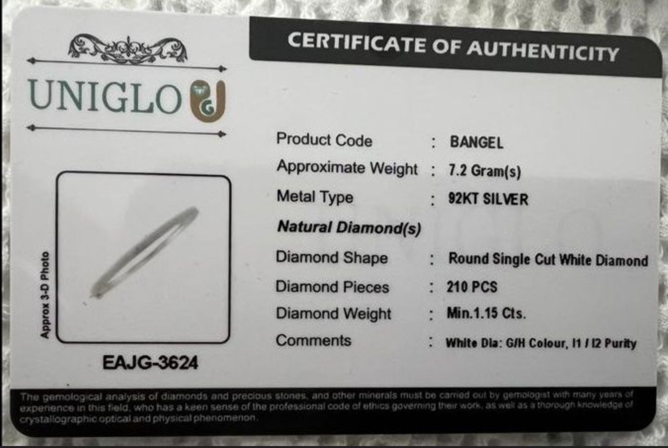 Bracciali & Braccialetti: Armreif mit Diamanten, circa 1,15 ct. – Nuovo (secondo la descrizione) da Nürensdorf venduto da mae_mw76 8