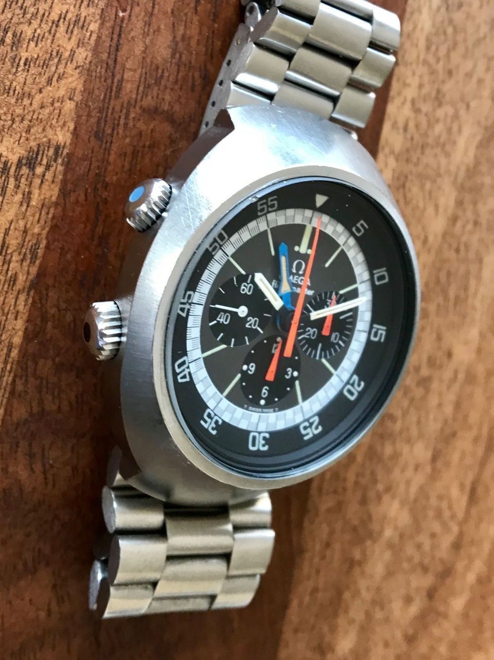 Omega Orologi: Omega Flightmaster Vintage Chronograph Perfect' Ref.145.026 – Usato da Morges venduto da 24time 3
