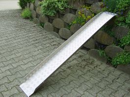 Motorradladerampe Alu