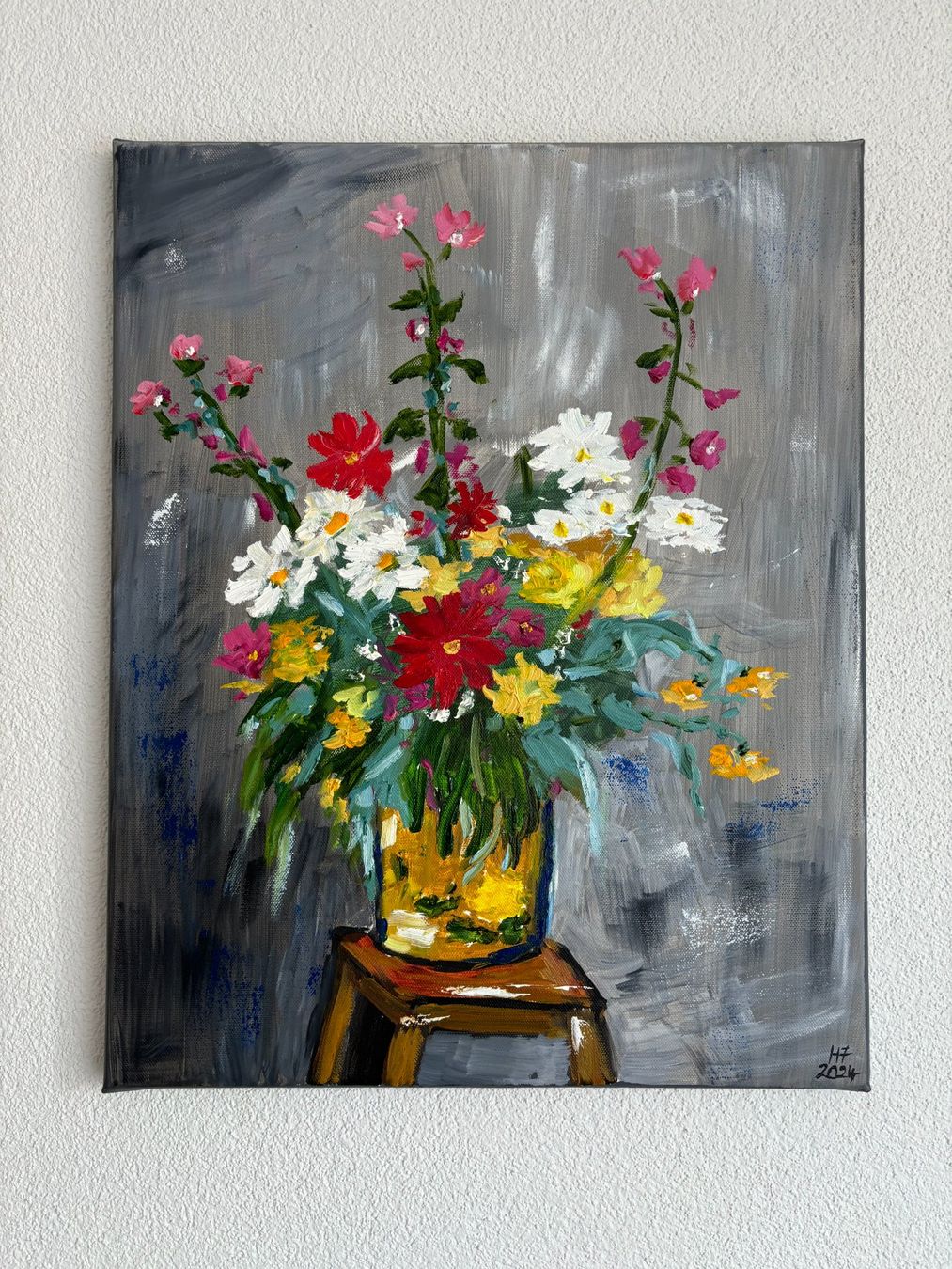 Dipinti: Blumenstrauss nach Matisse - Gemälde – Nuovo (secondo la descrizione) da Cham venduto da Felha
