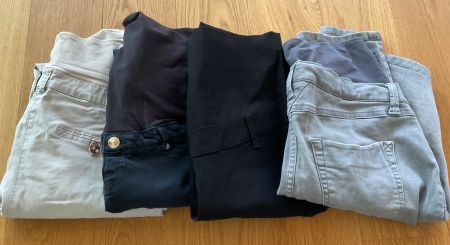 Umstandskleidung, 3 Hosen, 1 Jupe