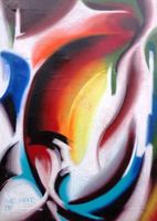 Ercole Saviane Ölbild „Movimenti in Curve“ 1961
