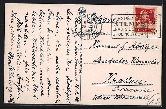 Cartoline postali: Genève, Le Palais des Nations et Plaque – Usato da Berlin venduto da bartko-reher 1