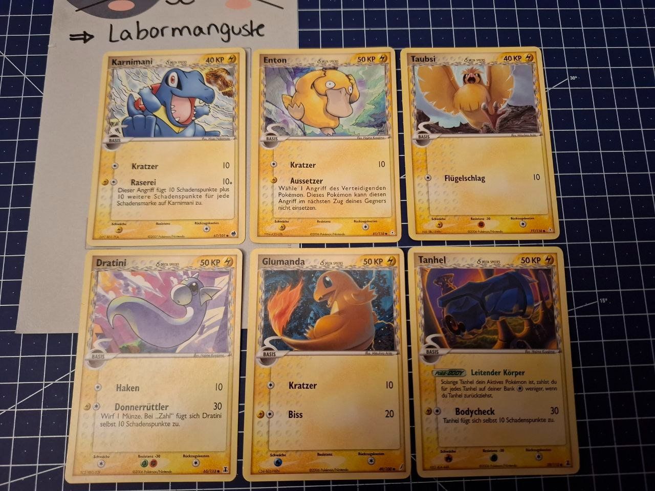 Pokémon Sammelbilder & Trading cards: Pokemon diverse Delta Species Karten - DEU – Gebraucht aus Fällanden von Labormanguste 2