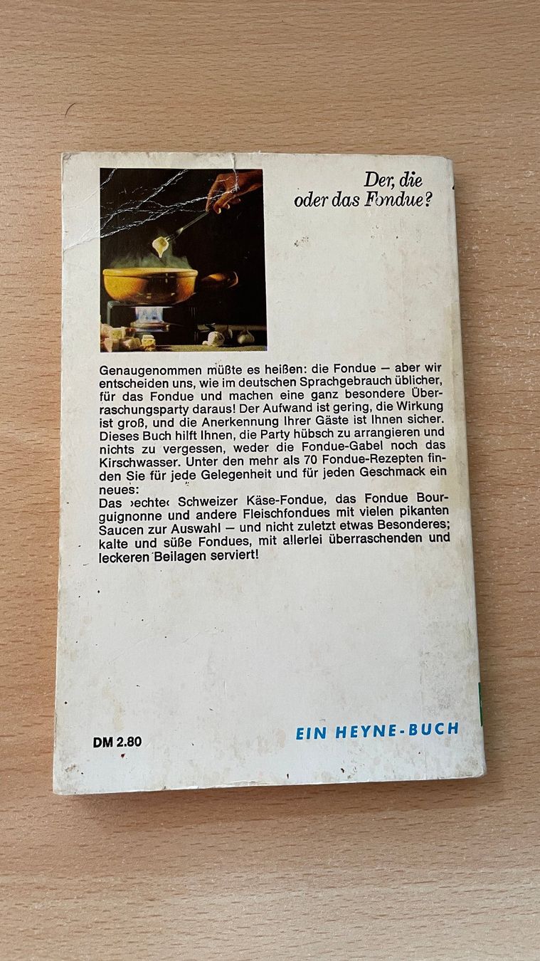 Bücher: DIE FONDUE-PARTY – Gebraucht aus Glattfelden von cybermaxx 1