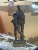 Edison Classique Figur 1969 Vintage Skulptur Kunst Bronziert