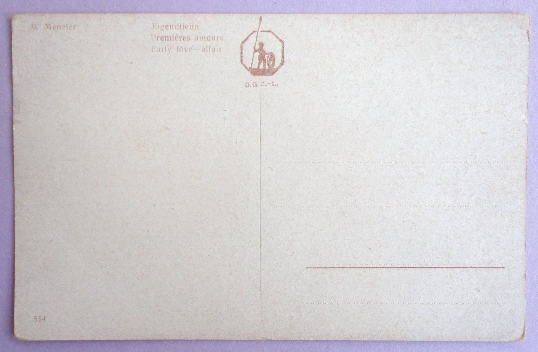 Cartes postales: Jugendliebe - Premières amours – D'occasion à Fétigny par Billy2miny 1