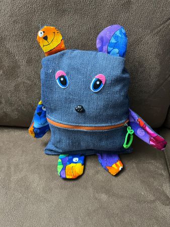 Süsses Stofftier Monster Unikat, Handgemacht,