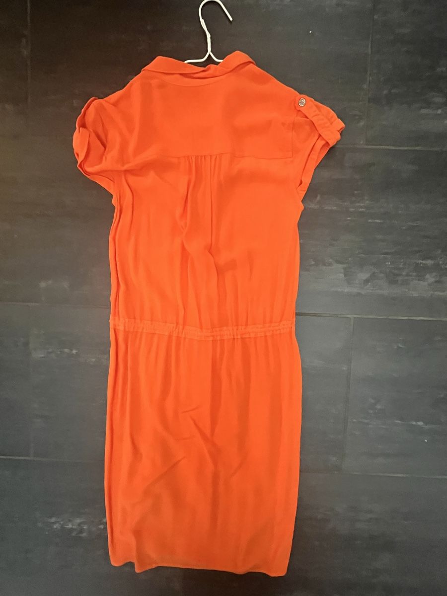 Comma Vestiti: Blusenkleid von comma, Gr. 34 Orange Top – Nuovo (secondo la descrizione) da Zeiningen venduto da man_69cj 1