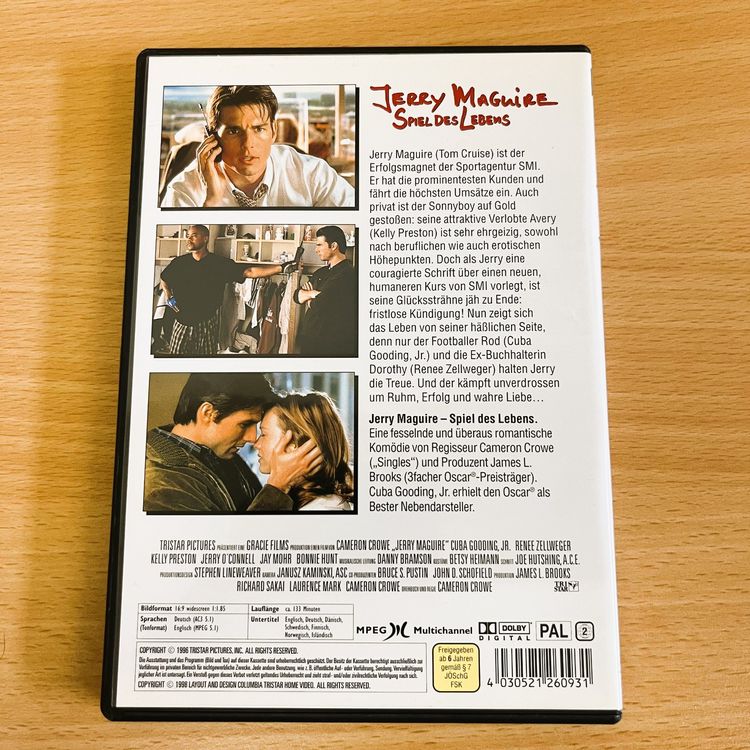 DVD - Jerry Maguire - Spiel des Lebens - Tom Cruise | Kaufen auf Ricardo