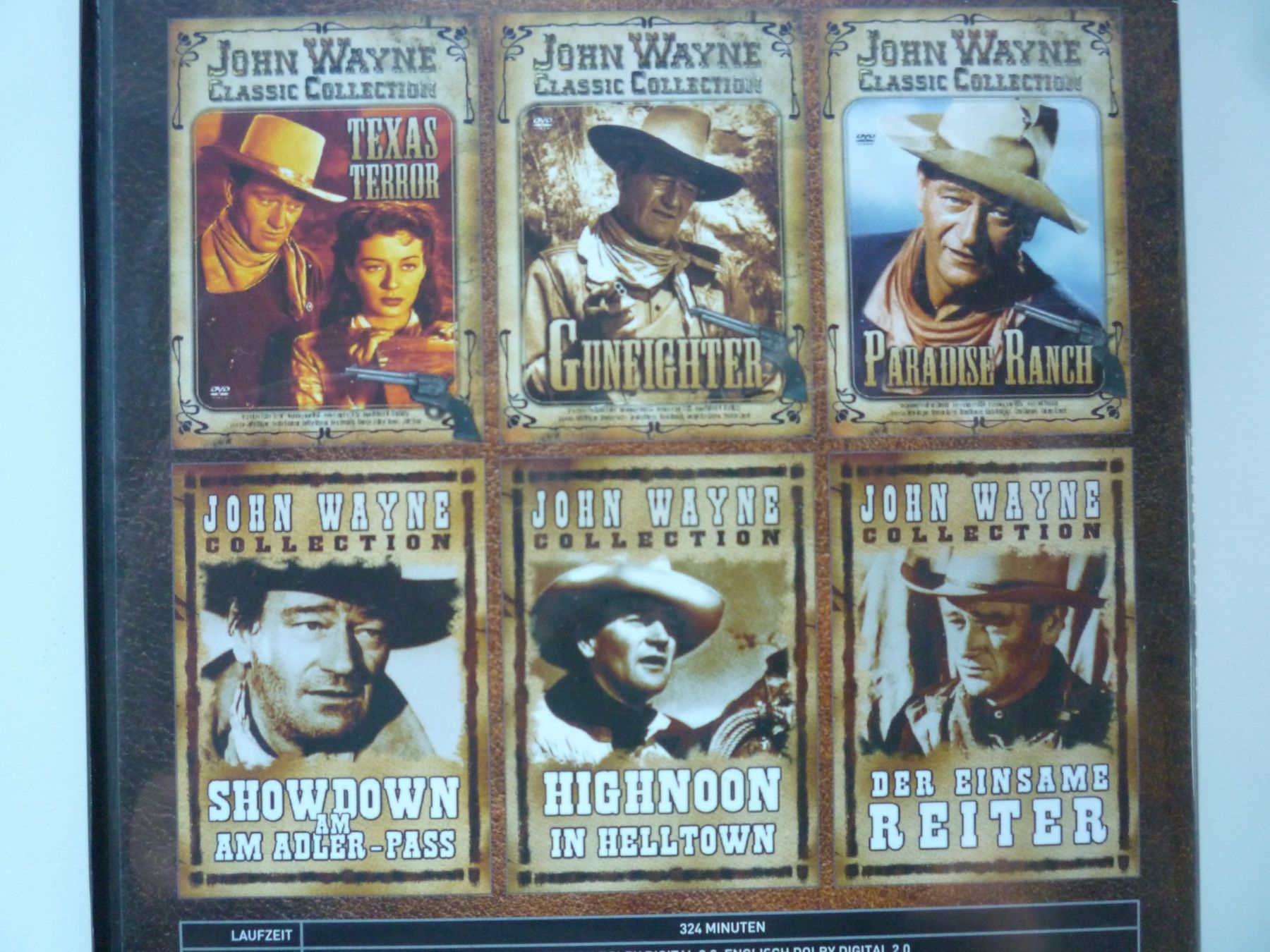 Tutti i DVDs: 6 John Wayne Western Klassiker - DVD Box Collection 1 – Usato da Münchenstein venduto da antares09 2
