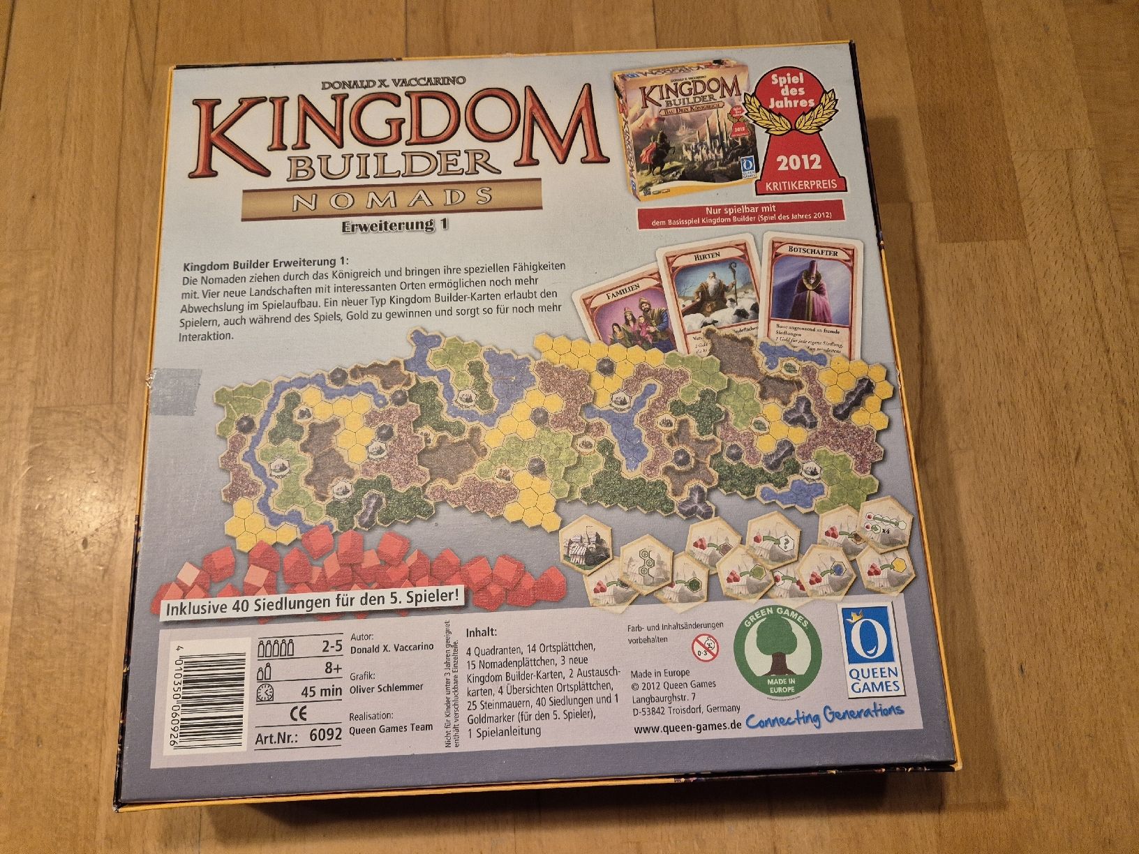 Giochi: Kingdom Builder Nomads - Erweiterung 1,  Neuwertig – Nuovo (secondo la descrizione) da Ettiswil venduto da beekeper13 1