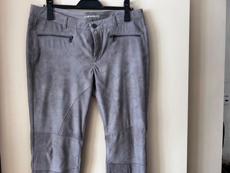Cambio Hose Wildlederoptik grau Grösse 40 sehr gut erhalten