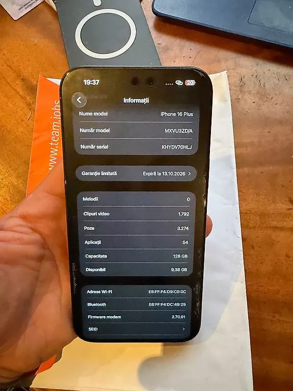 Telefoni cellulari / Smartphones: IPhone 16 Plus 128 perfect – Usato da Wil SG venduto da bar_j7h2 2