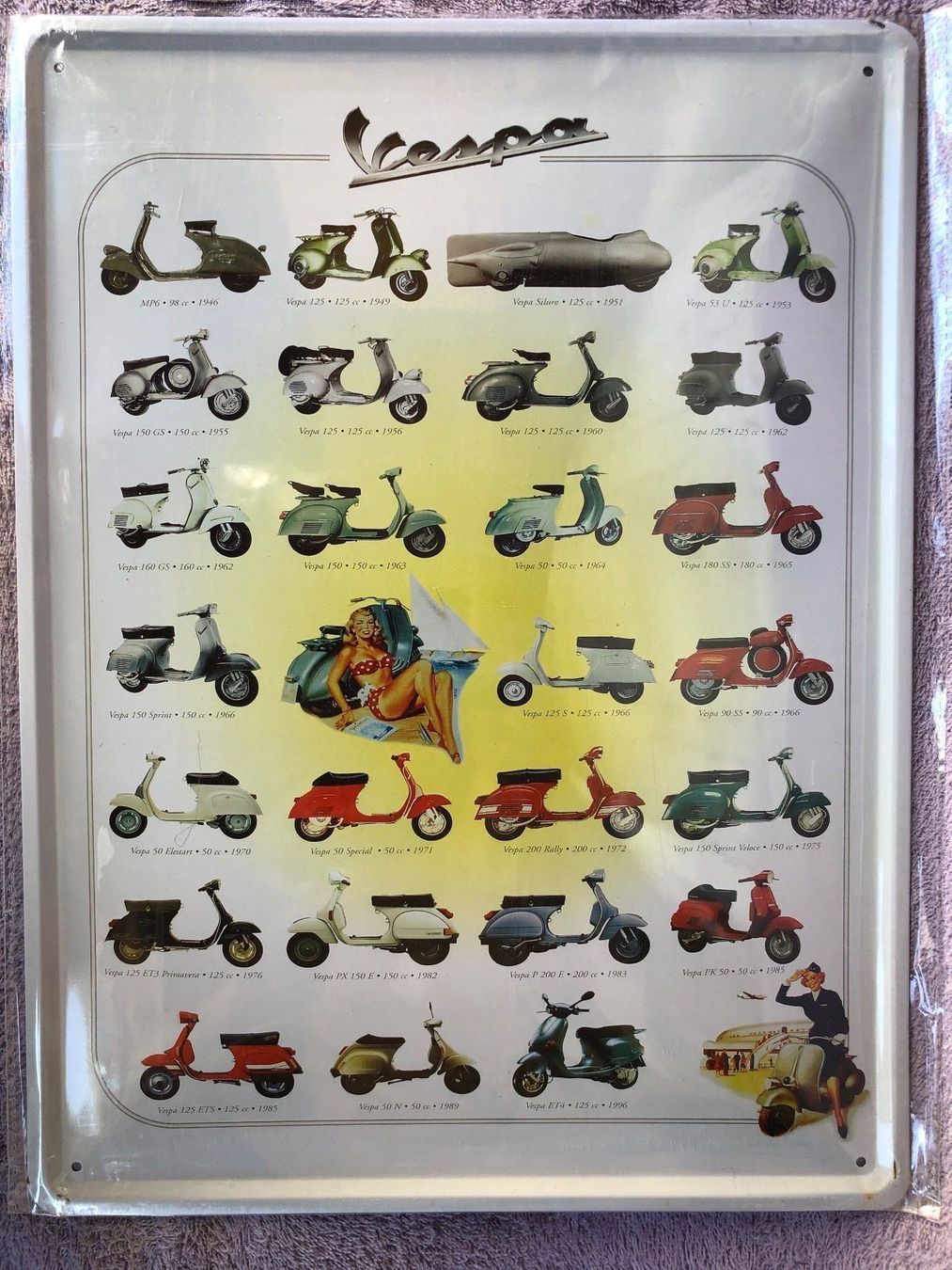 Insegne: Vespa Stammbaum Piaggio italia classic – Nuovo e nell'imballaggio originale da Reinach AG venduto da rares75