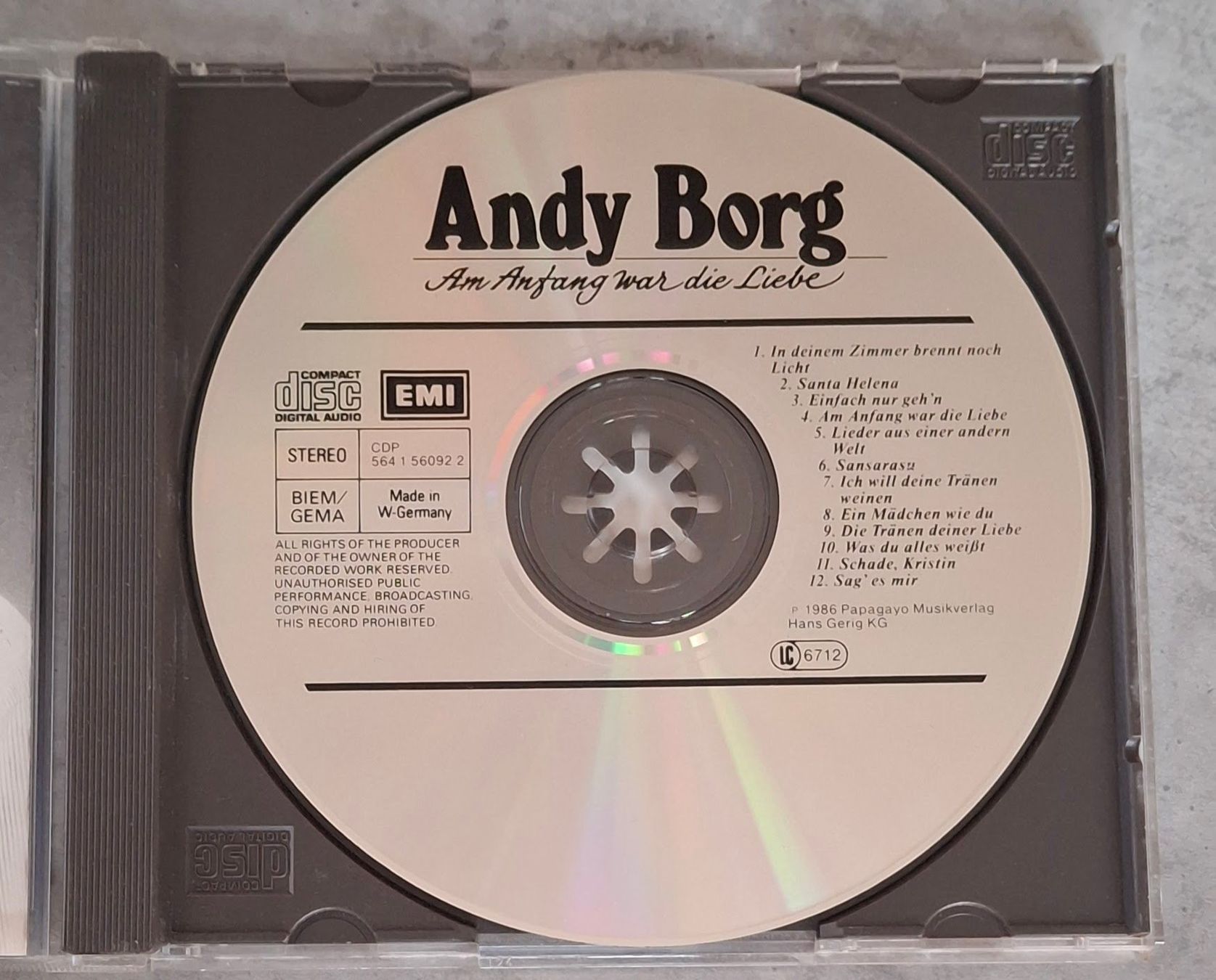 CDs: Andy Borg - Am Anfang war die Liebe – Gebraucht aus Reinach BL von Chela04 3