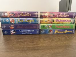 Disney VHS Filme Aladdin Dschungelbuch Cap Capper usw.