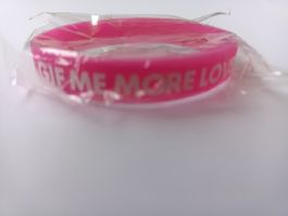 Pinkes Armband "GIF ME MORE LOVE"